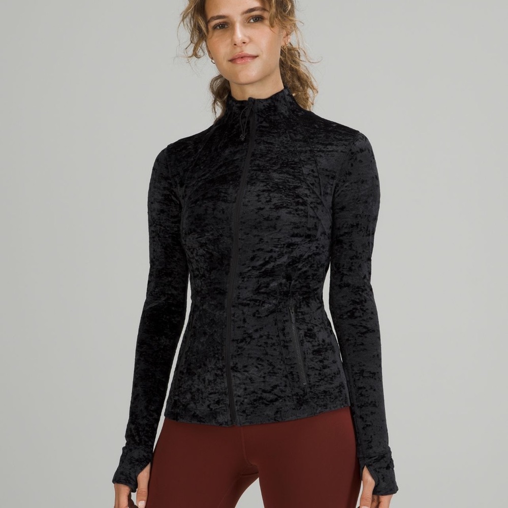 NWT Lululemon Define Jacket Crushed Velvet Black